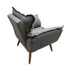 Poltrona Anne Decorativa Com Pés De Madeira | Kf Móveis - Sue